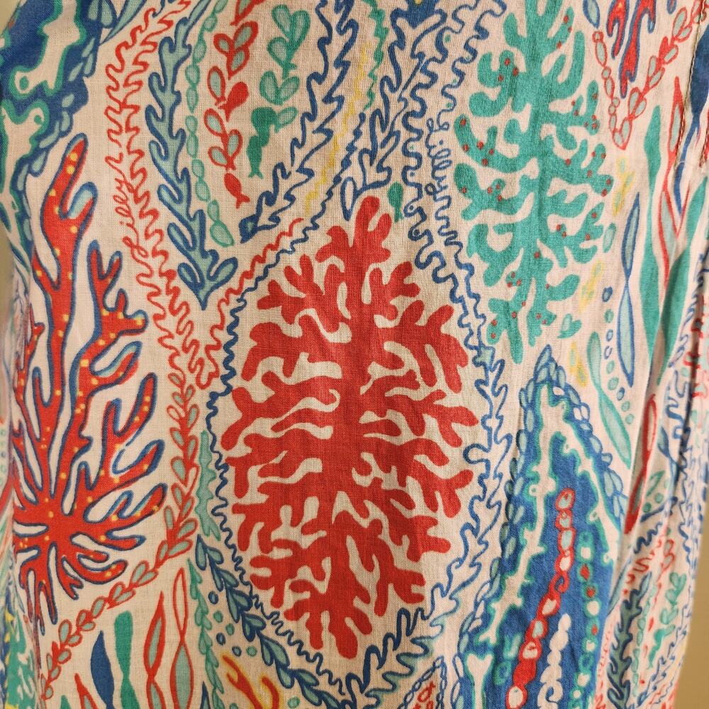 LILLY PULITZER Sarasota Beaded Top, Let Minnow Blue, Size XS - Picture 13 of 13